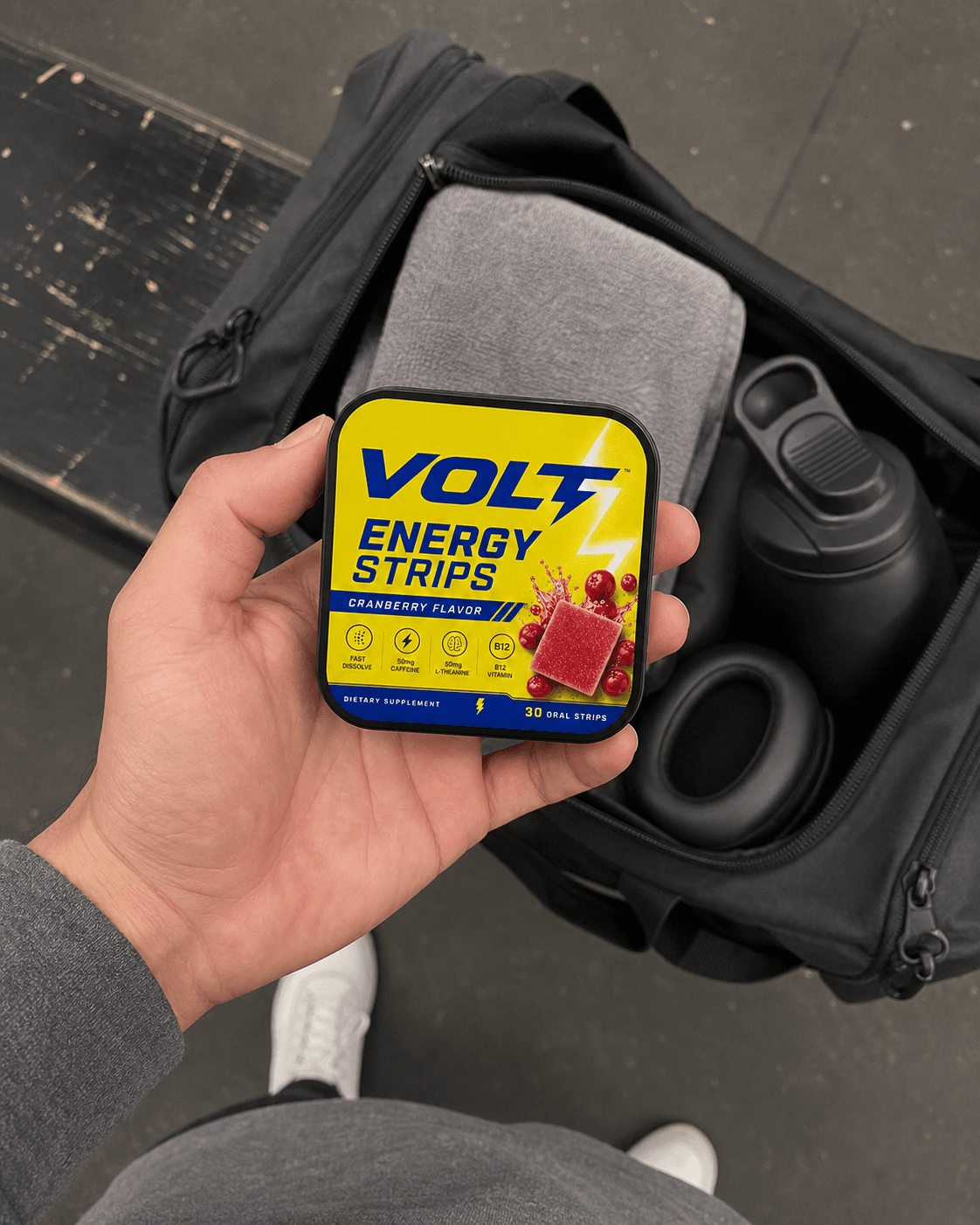 In the gym bag
